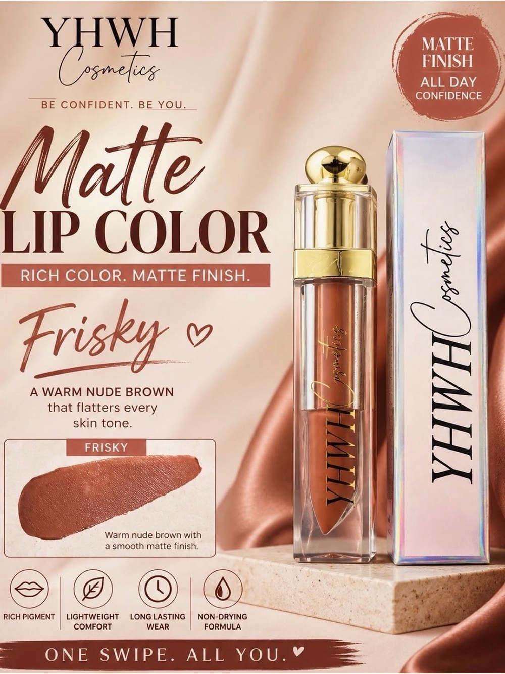 Matte Lip Color - Frisky (Warm Nude Brown)